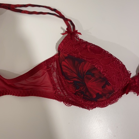 Marie Jo Red Lace Bra - Picture 3 of 5